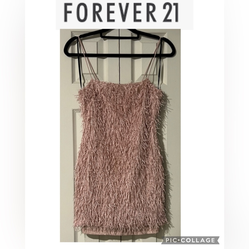 Forever 21 Blush Textured Mini Dress